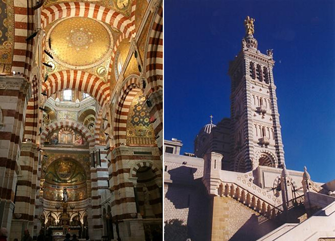 the Mariners church in Marseille France Basilique Notre Dame de la Garde