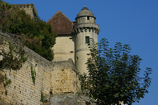 Photo of one of the toweres of the Chateau Excideuil in the Dordogne, France a Tower of the Chateau Excideuil