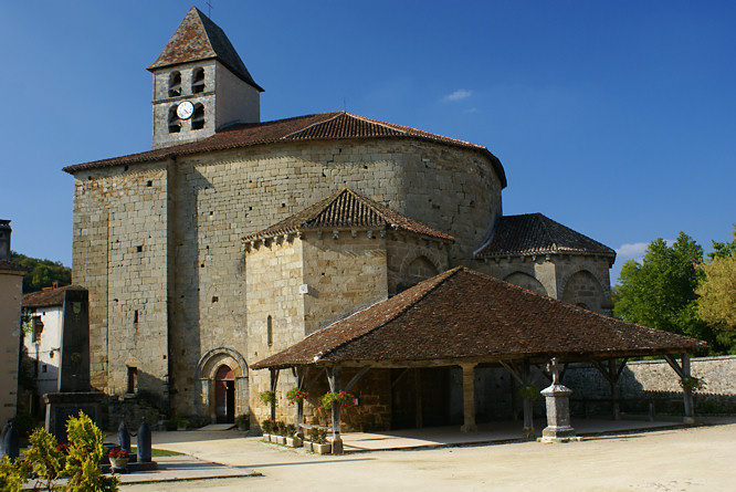 Photo of the Church in St Jean de Cole in the Dordogne, France St Jean de Cole church