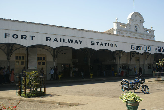 Colombo Fort Railway Station Sri Lanka Front Colombo Fort Railway Station