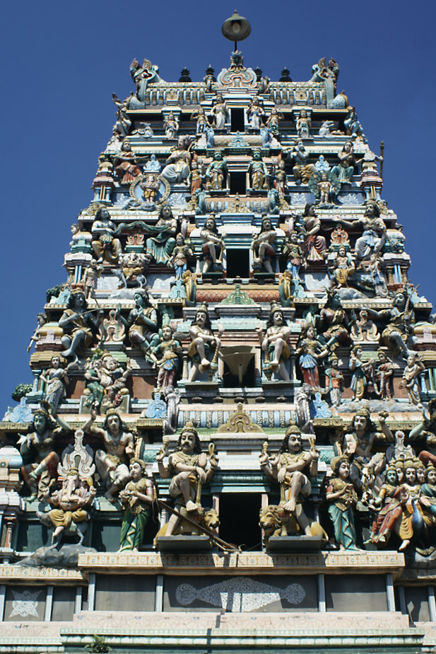One of the two tall towers of the Colombo Old and New Kathiresan Kovils Hindu Temples in Pettah Temples in Pettah