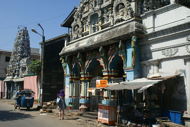 Sea Street Old and New Kathiresan Kovils Hindu Temples in the Pettah area of Colombo capital city of Sri Lanka New Kathiresan Kovils Hindu Temples