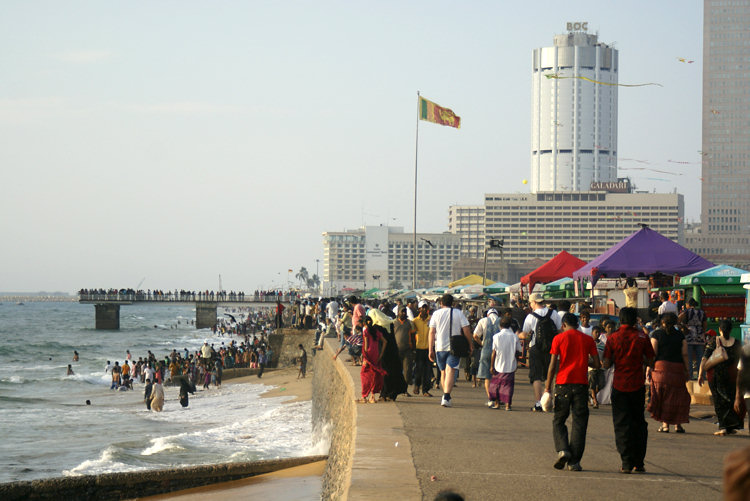 Galle Face beach front