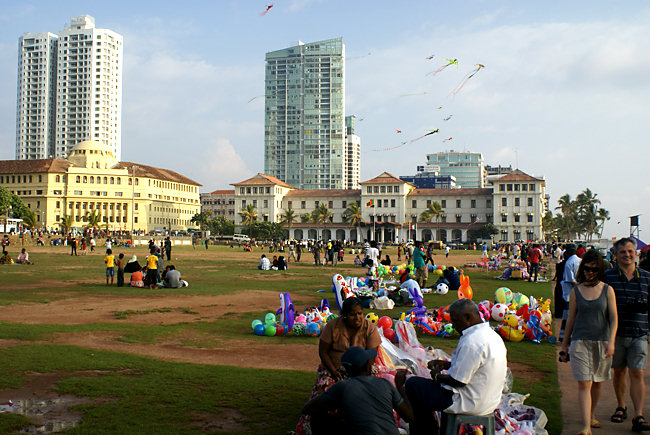 Galle Face beach front