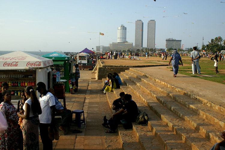 Galle Face beach front