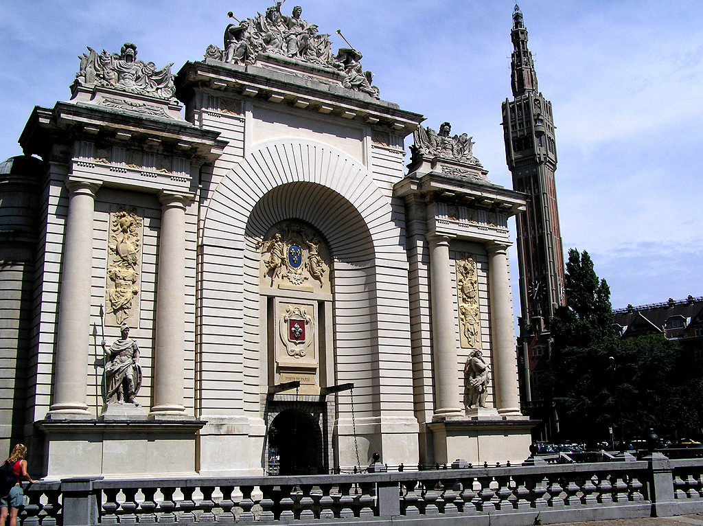 Lille - Porte de Paris - The city gate that leads to Paris Porte de Paris in Lille France