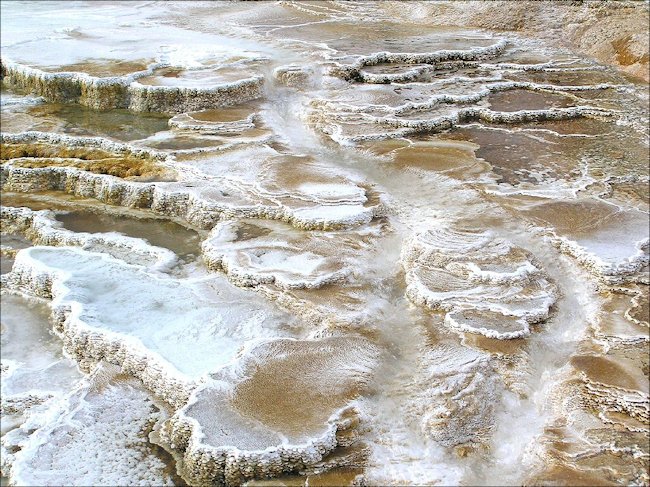 Mammoth Hot Springs in Yellowstone