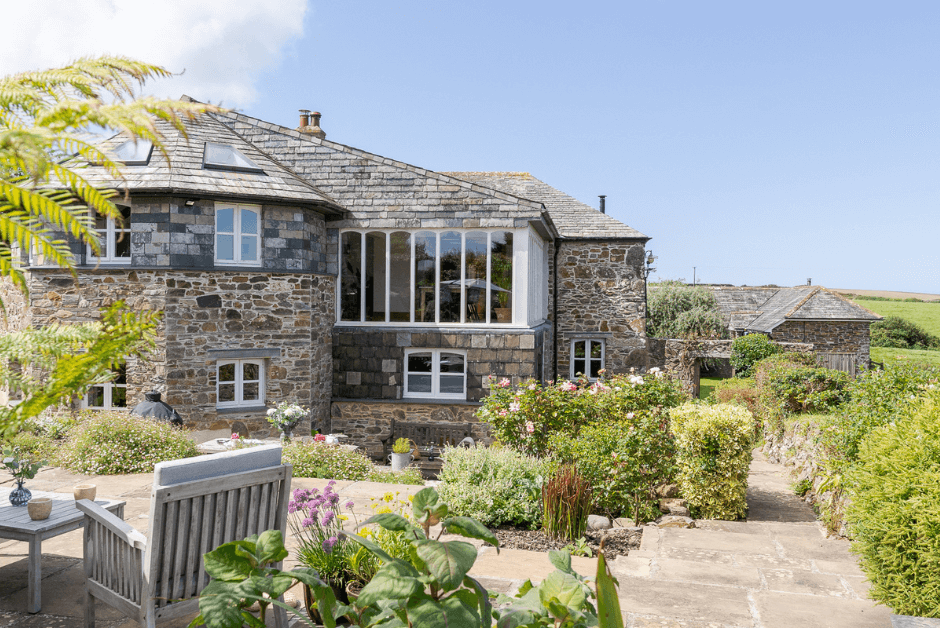 The exterior and garden of Trefreock Mill.