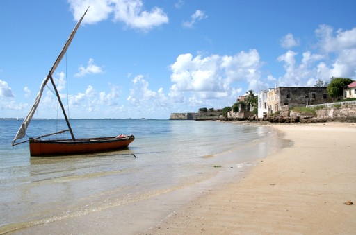 Beach and Boat in Mozambique