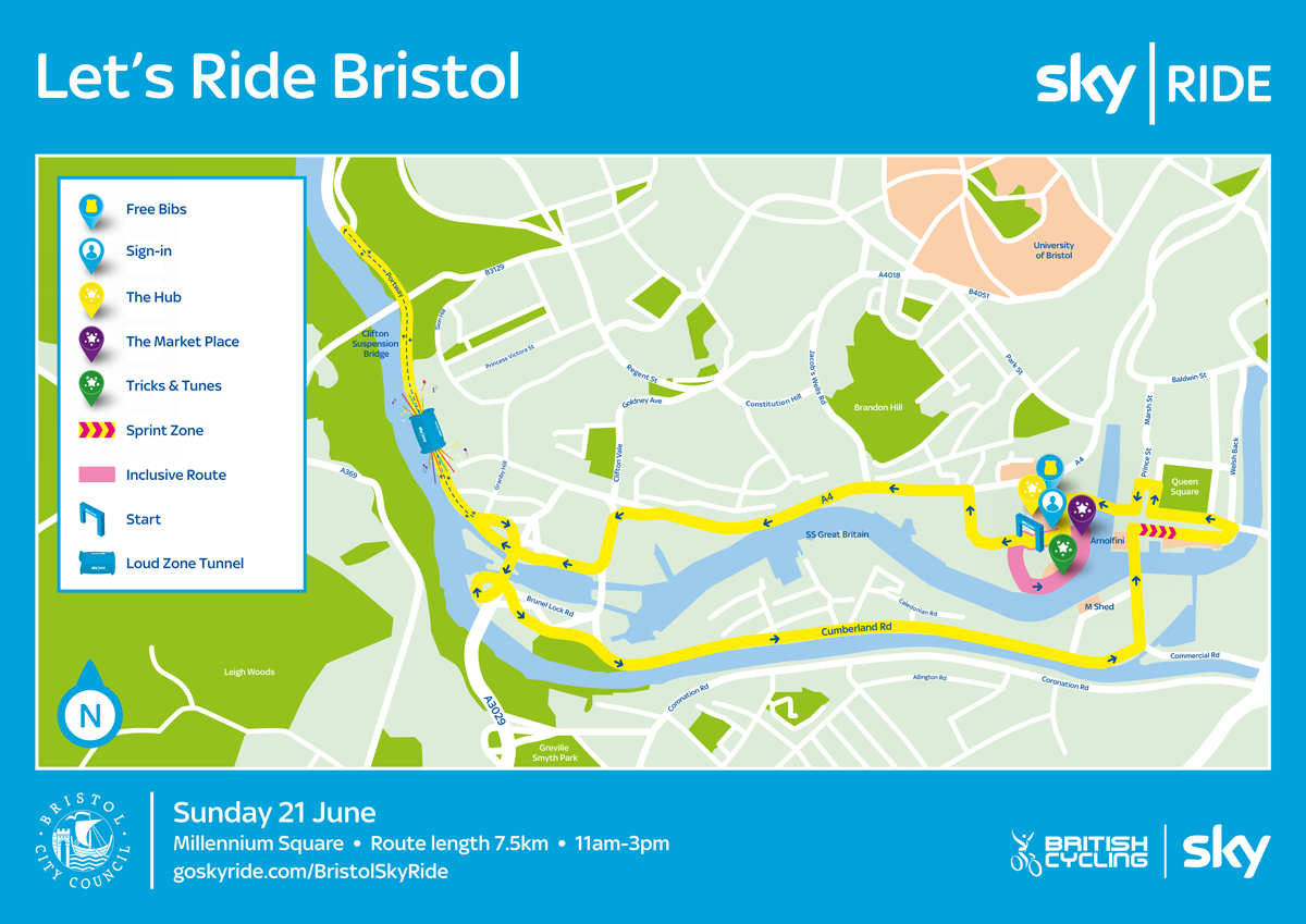 Bristol Flyer Route Map