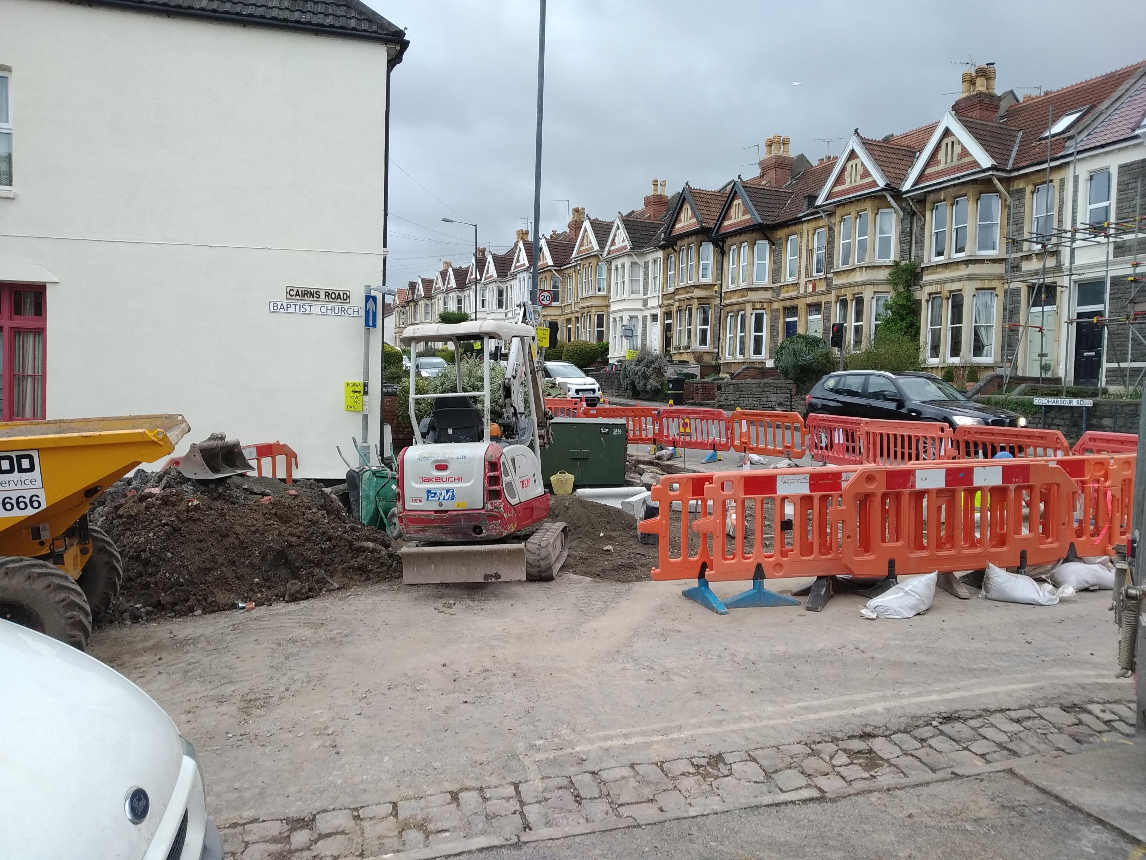 Construction of the Cairns Road scheme in Bristol started on 4 March