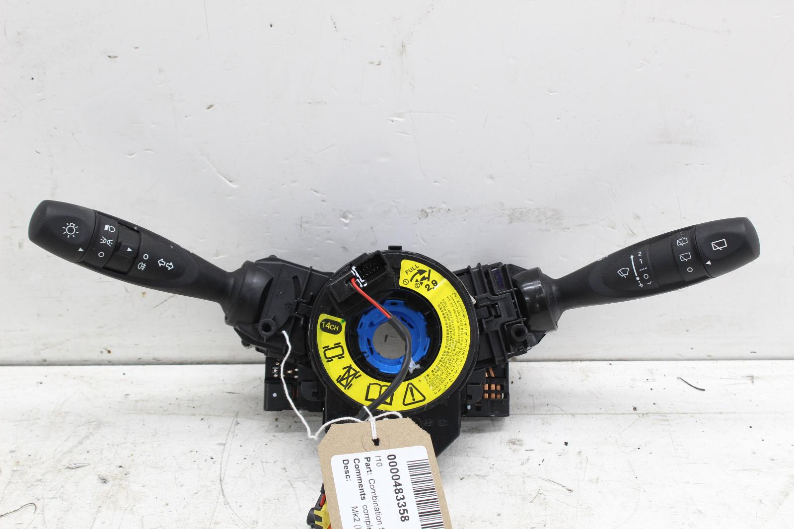 2016 HYUNDAI I10 Combination Switch/Stalk Indicator Lights Wiper Stalks