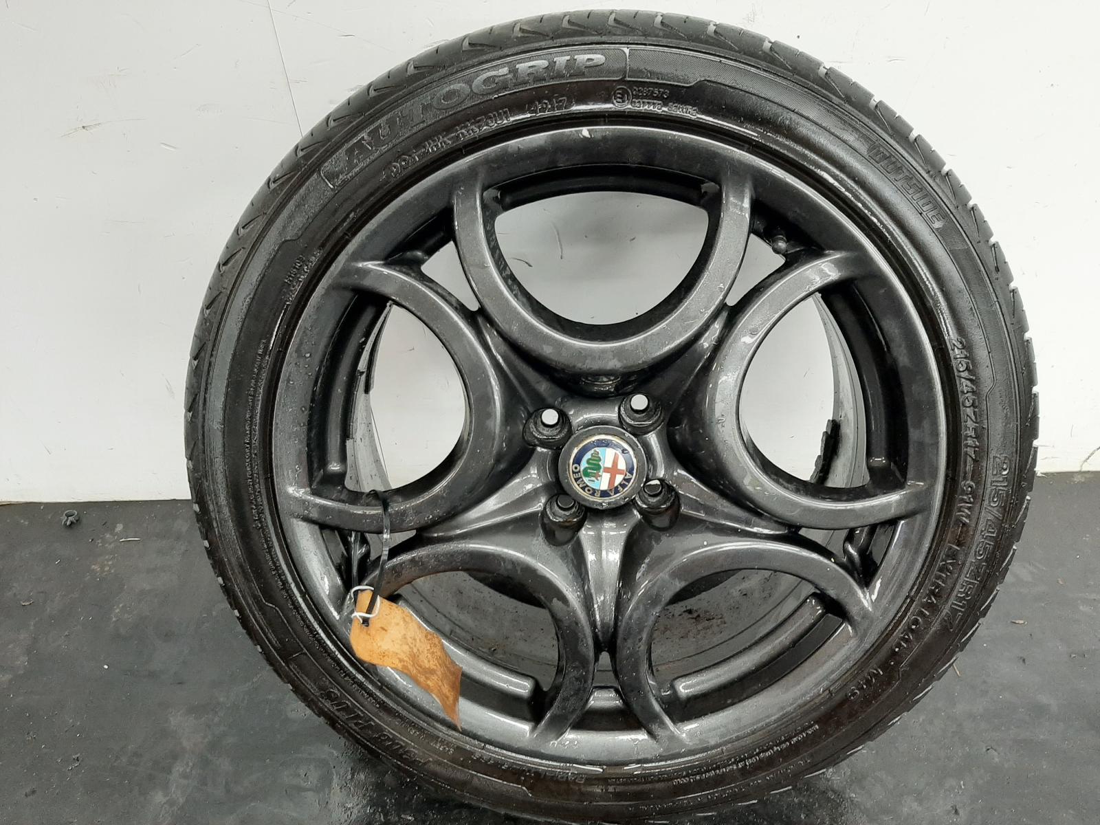 2011 17" Alfa Romeo Mito Alloy Wheel & Tyre 7Jx17H2 ET39 4x98 156085103