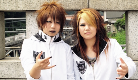 Tokio - Anhänger des Visual Kei-Stils Tokio - Anhänger des Visual Kei-Stils