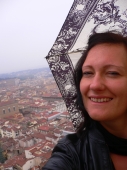 Florenz im Hintergrund