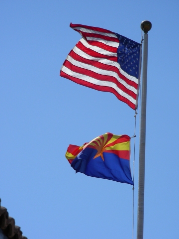 Phoenix - Flagge von USA und New Mexico Phoenix - Flagge von USA und New Mexico