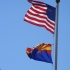 Flagge von USA und New Mexico Flagge von USA und New Mexico