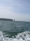 Blick aus dem Tenderboot beim Ausschiffen