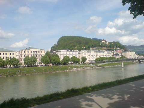 Salzburg - Blick auf das Hotel Sacher Salzburg - Blick auf das Hotel Sacher