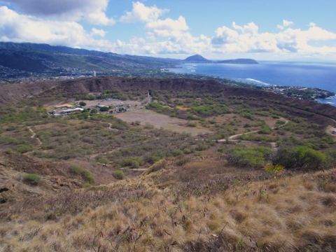 Oahu / Hawaii - Oahu / Hawaii, Diamond Head Crater Oahu / Hawaii - Oahu / Hawaii, Diamond Head Crater