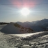 Oben auf der Schaufelspitze