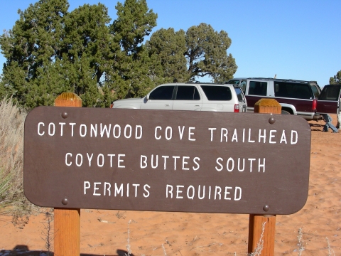 Coyote Buttes South - Parkplatz Coyote Buttes South - Parkplatz