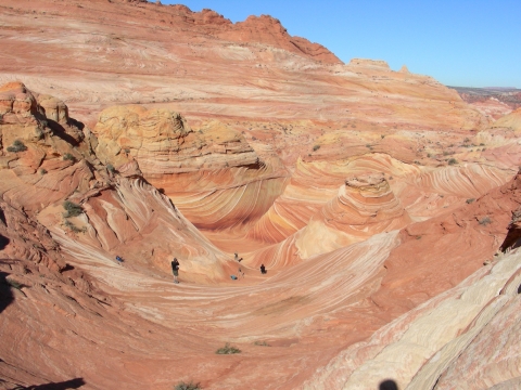 Coyote Buttes North - the wave von etwas weiter oben Coyote Buttes North - the wave von etwas weiter oben