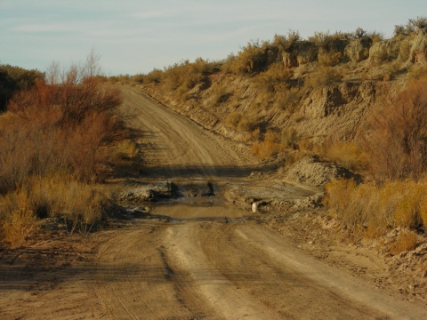 Cottonwood Canyon road (Anfang) - Straße durch den Hackberry Creek Cottonwood Canyon road (Anfang) - Straße durch den Hackberry Creek