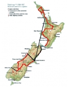 Reiseroute Neuseeland