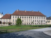 Blick auf das Kloster Raitenhaslach