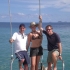 Lustiges Trio auf Segelturn Lustiges Trio auf Segelturn