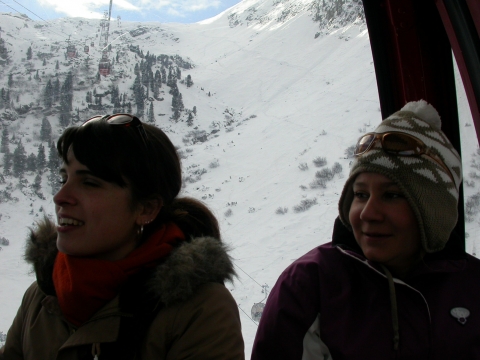 Telfes im Stubai - In der Gondel Telfes im Stubai - In der Gondel