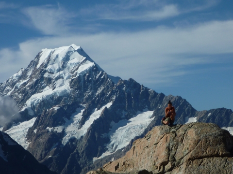 Mount Cook - Mt Cook is watching her