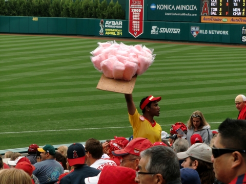 Los Angeles - Zuckerwatte im Baseballstadion Los Angeles - Zuckerwatte im Baseballstadion