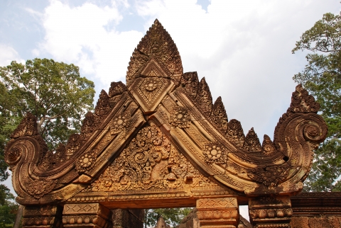 Banteay-Srei - Von der Schweiz restaurierter Tempel