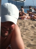 Am Beach in Barcelona