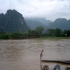 Gebirgslandschaft bei Vang Vieng