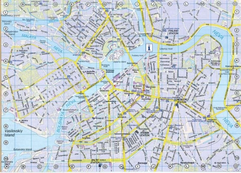 Saint Petersburg - Stadtplan St. Petersburg