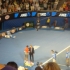 Nadal in der Rod Laver Arena beim Interview