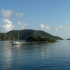 Blick von der Trellis Bay auf Bellamy Cay Blick von der Trellis Bay auf Bellamy Cay