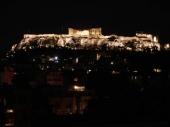 Akropolis am Abend