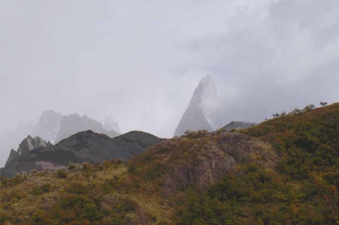 El Chaltén - Fitz Roy im Nebel El Chaltén - Fitz Roy im Nebel