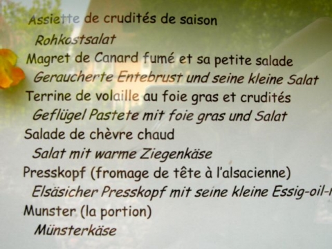 Eguisheim - Seine kleine Salat Eguisheim - Seine kleine Salat