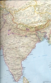 Reisekarte Indien