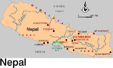 Kathmandu - Reiseroute Nepal Kathmandu - Reiseroute Nepal