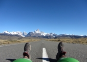 argentische Pampa mit Fitz Roy