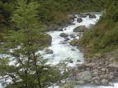 Beim Colgante Gletscher
