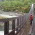 Hängebrücke unterhalb des Colgante-Gletschers Hängebrücke unterhalb des Colgante-Gletschers