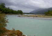 Fluss in der Nähe des Lago Yelcho