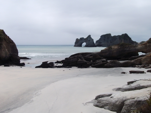 Wharariki Beach